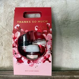 Bath & Body Works Japanese Cherry Blossom Travel Size Set - Red and Pink